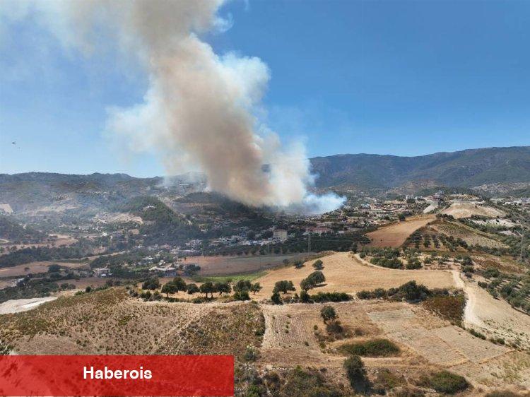 Hatay Antakya'daki yangına müdahale sürüyor