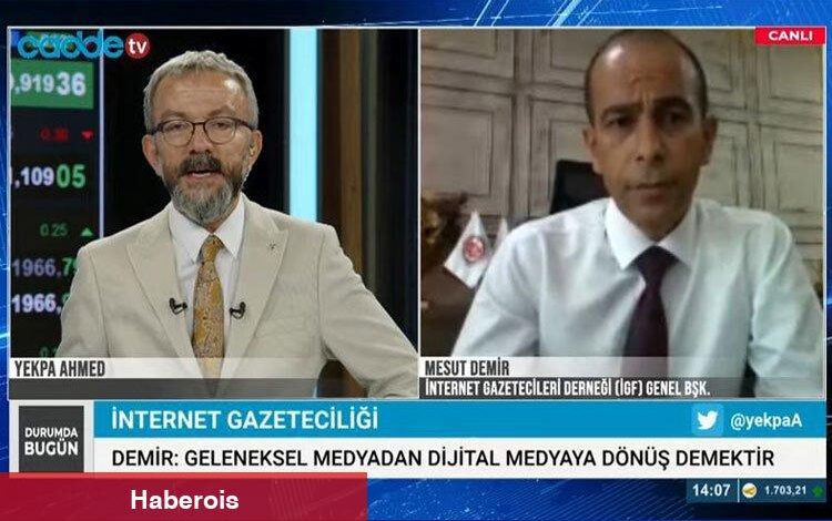 İGF Genel Başkanı Mesut Demir Cadde TV'nin konuğu oldu - Haberois İGF Genel Başkanı Mesut Demir Cadde TV'nin konuğu oldu