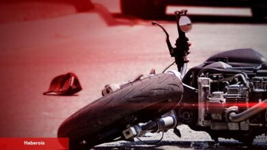 İnanılmaz motosiklet kazası! Şoför 7 kesime ayrıldı, işte şok görüntüler!