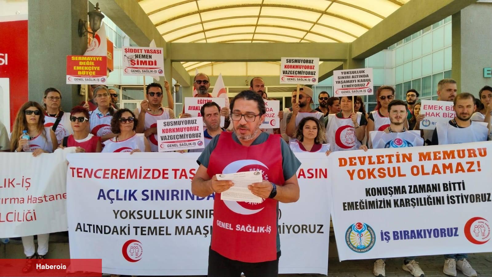 İş Bırakan Sağlık Çalışanlarından Mesaj: “Devletin Memuru Yoksul Olamaz!”