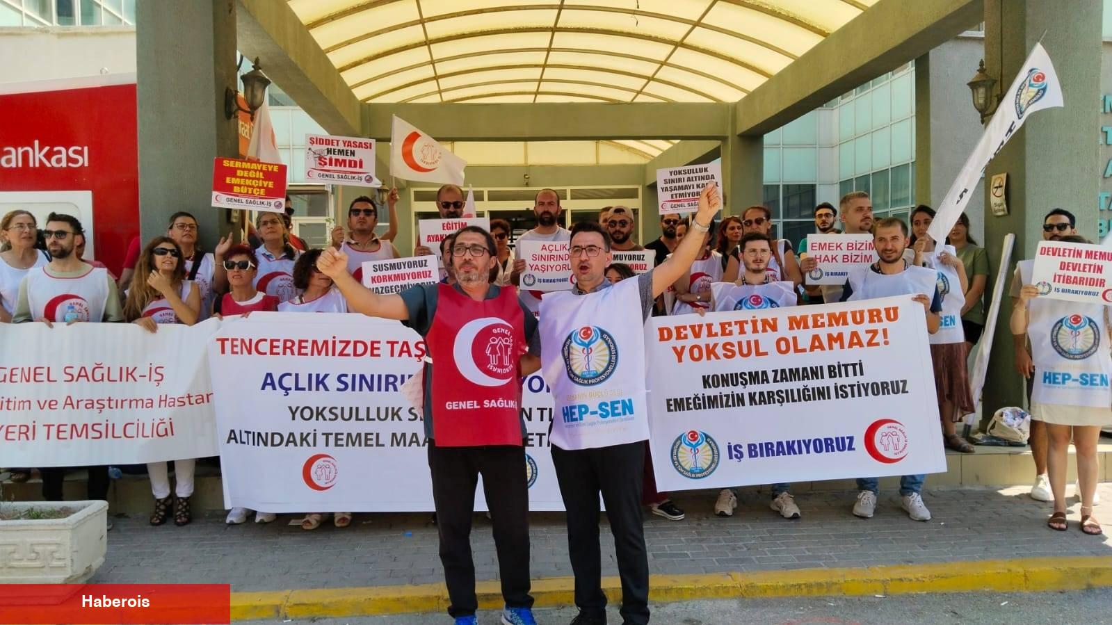 İş Bırakan Sağlık Çalışanlarından Mesaj: “Devletin Memuru Yoksul Olamaz!”