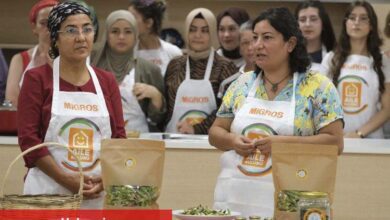 İzmir Bornova'da 'kınalı bamya' tanıtımı