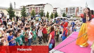 Kartepeli cocuklar gönlüllerince eğlendiler 