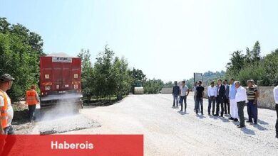 Küme Evler Bölgesinde Sathi Kaplama Çalışmaları Başladı