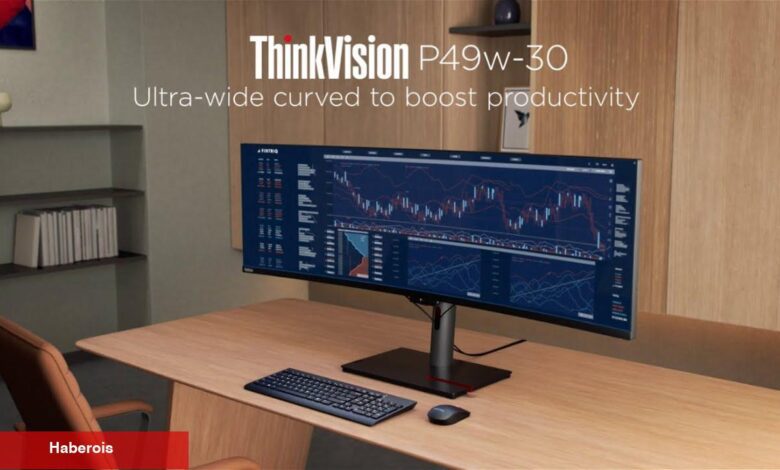 Lenovo'nun ThinkVision P49w-30 monitör özellikleriyle göz kamaştırıyor - Haberois Lenovo'nun ThinkVision P49w-30 monitör özellikleriyle göz kamaştırıyor