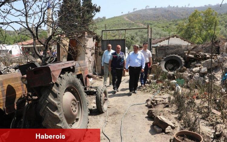 Manisa Saruhanlı’da yangınzedelerin yanında - Haberois Manisa Saruhanlı’da yangınzedelerin yanında