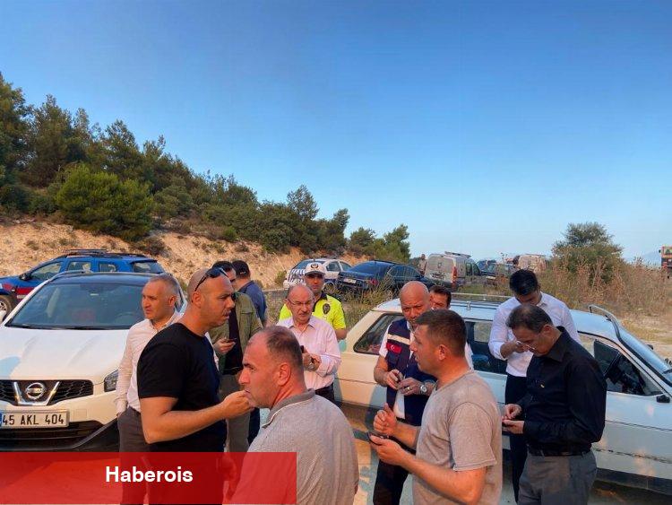 Manisa Saruhanlı'daki orman yangını geniş alana yayıldı