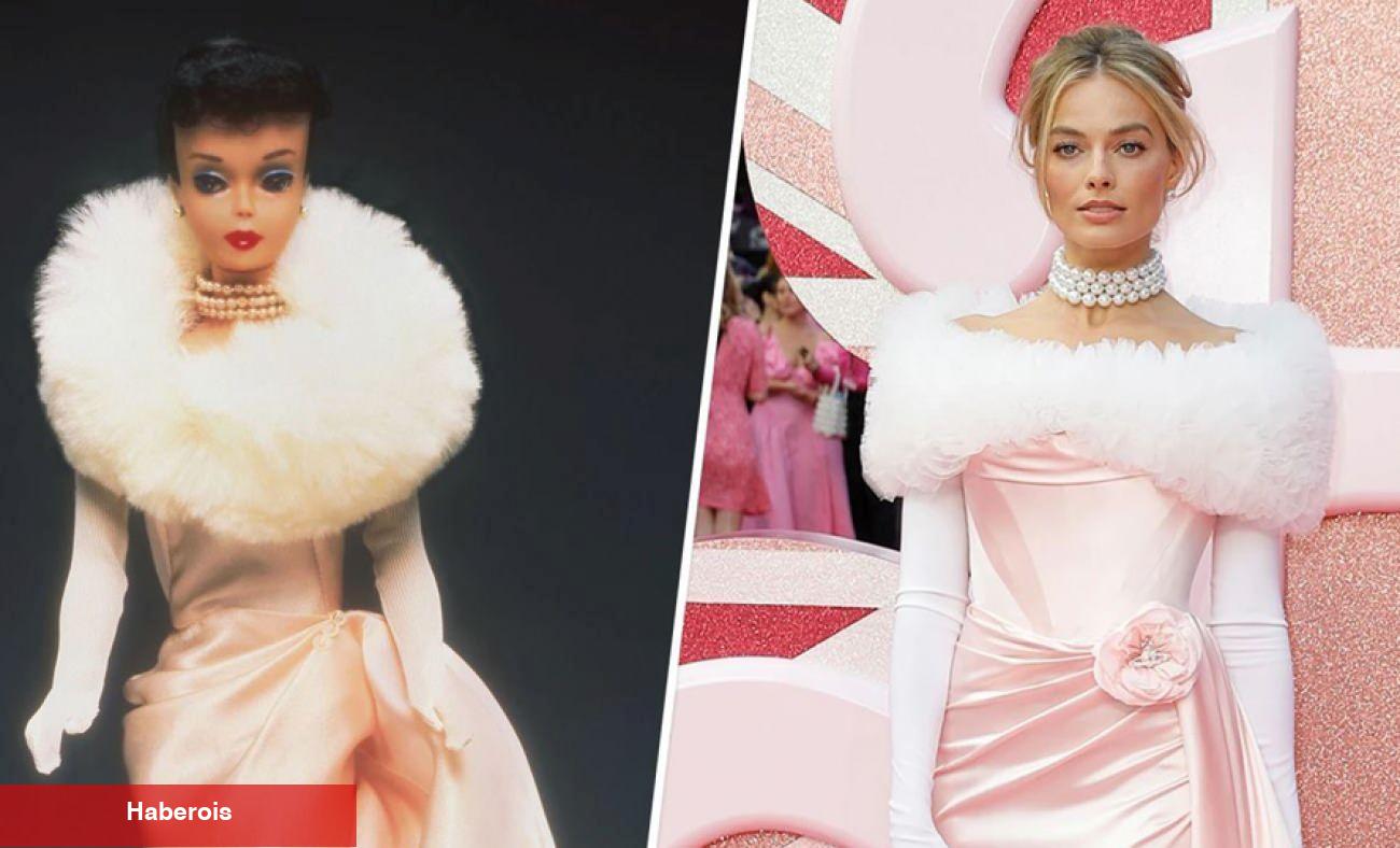 Margot Robbie Barbie ile 1960'lara döndü! Zarafetiyle kuğu üzere süzüldü