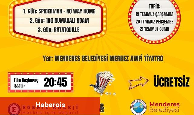 Menderes'te Yazlık Sinema Günleri Başlıyor - Haberois Menderes'te Yazlık Sinema Günleri Başlıyor