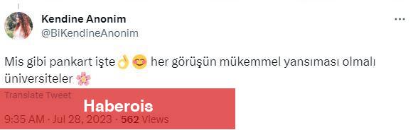 ODTÜ psikoloji kısmı mezunlarından takdir toplayan hareket! Mezuniyette açtıkları pankarta...