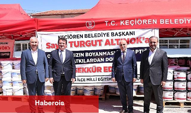 Okulların tadilatı için boyalar Keçiören Belediyesi'nden - Haberois Okulların tadilatı için boyalar Keçiören Belediyesi'nden