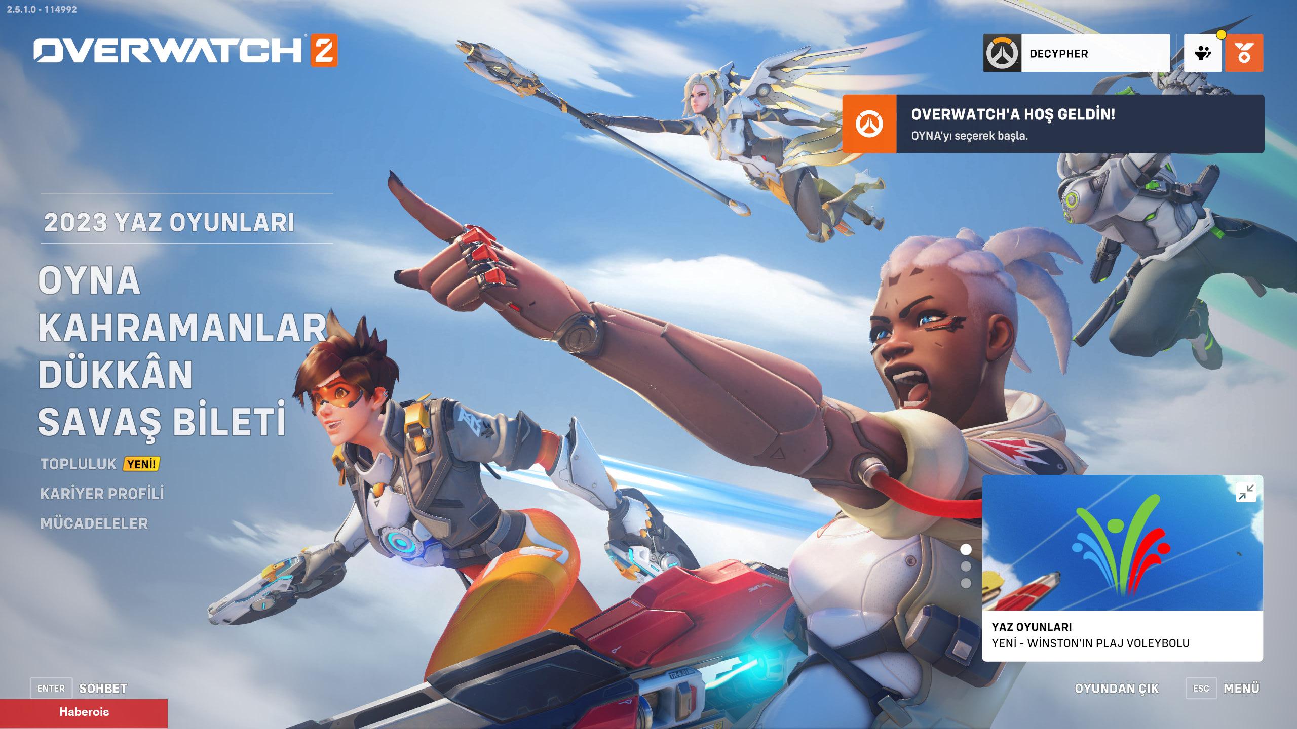 Overwatch 2 Artık Türkçe!