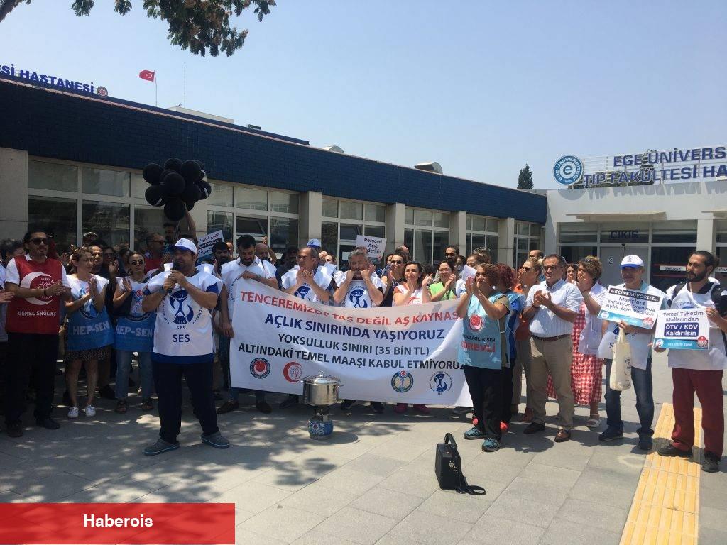 Sağlıkçılardan Memur Maaş Zammı Eylemi: Tencerede Taş Değil, Aş Kaynasın!