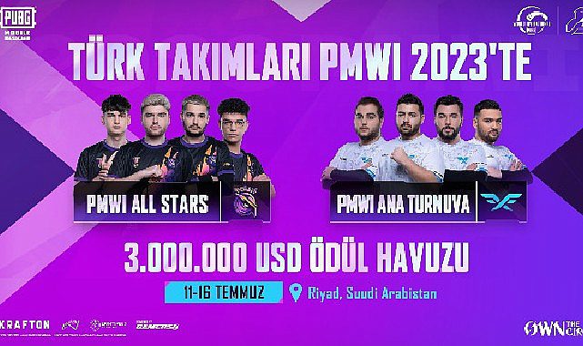Türk Takımları 78 Milyon TL Ödül Havuzu Bulunan PMWI 2023'te Zafer Peşinde Koşacak - Haberois Türk Takımları 78 Milyon TL Ödül Havuzu Bulunan PMWI 2023'te Zafer Peşinde Koşacak