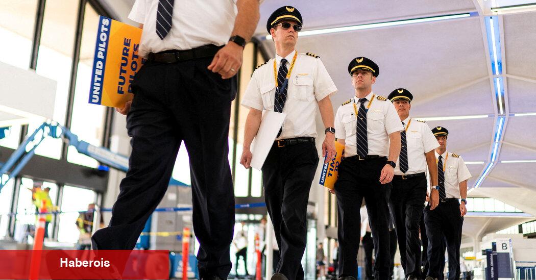 United ve Pilotların Ulaştığı Anlaşmada %40'a Kadar Artmak İçin Ödeme Yapın
