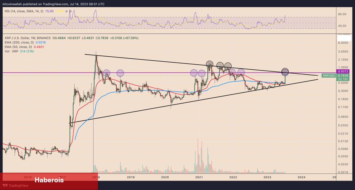 XRP Fiyatı 1 Doları Görür mü? Bu Düzeylere Kilitlenin!