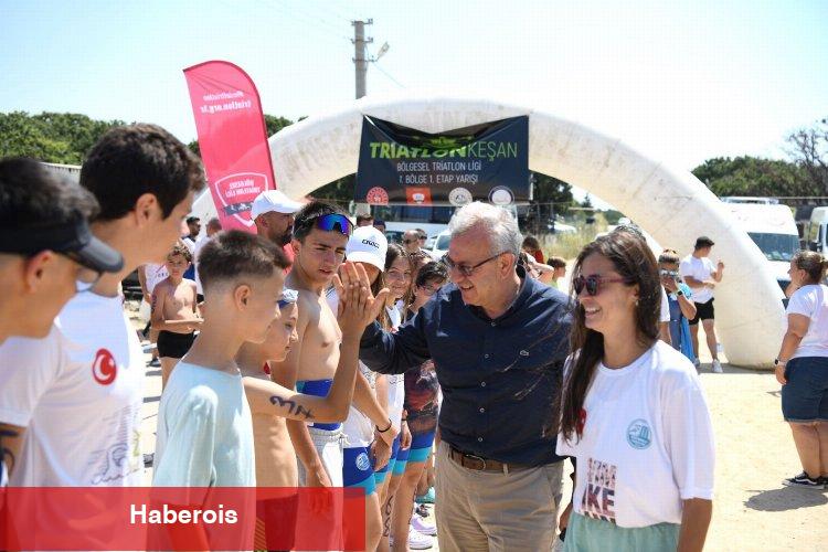 Yayla Sahili, 'Bölgesel Triatlon'a ev sahipliği yaptı