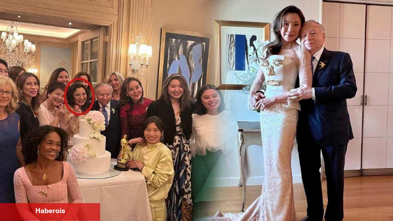20 yıl sonra evlendi! Tüm gözler Michelle Yeoh'un tuhaf gelinliğinde!