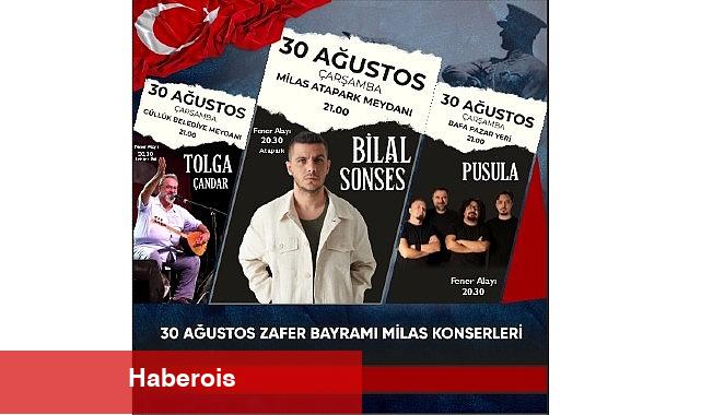 30 Ağustos Zafer Bayramı'nda 3 farklı noktada 3 konser - Haberois 30 Ağustos Zafer Bayramı'nda 3 farklı noktada 3 konser
