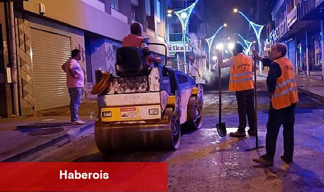 Alemdar Caddesinde gece yarısı asfaltlama - Haberois Alemdar Caddesinde gece yarısı asfaltlama