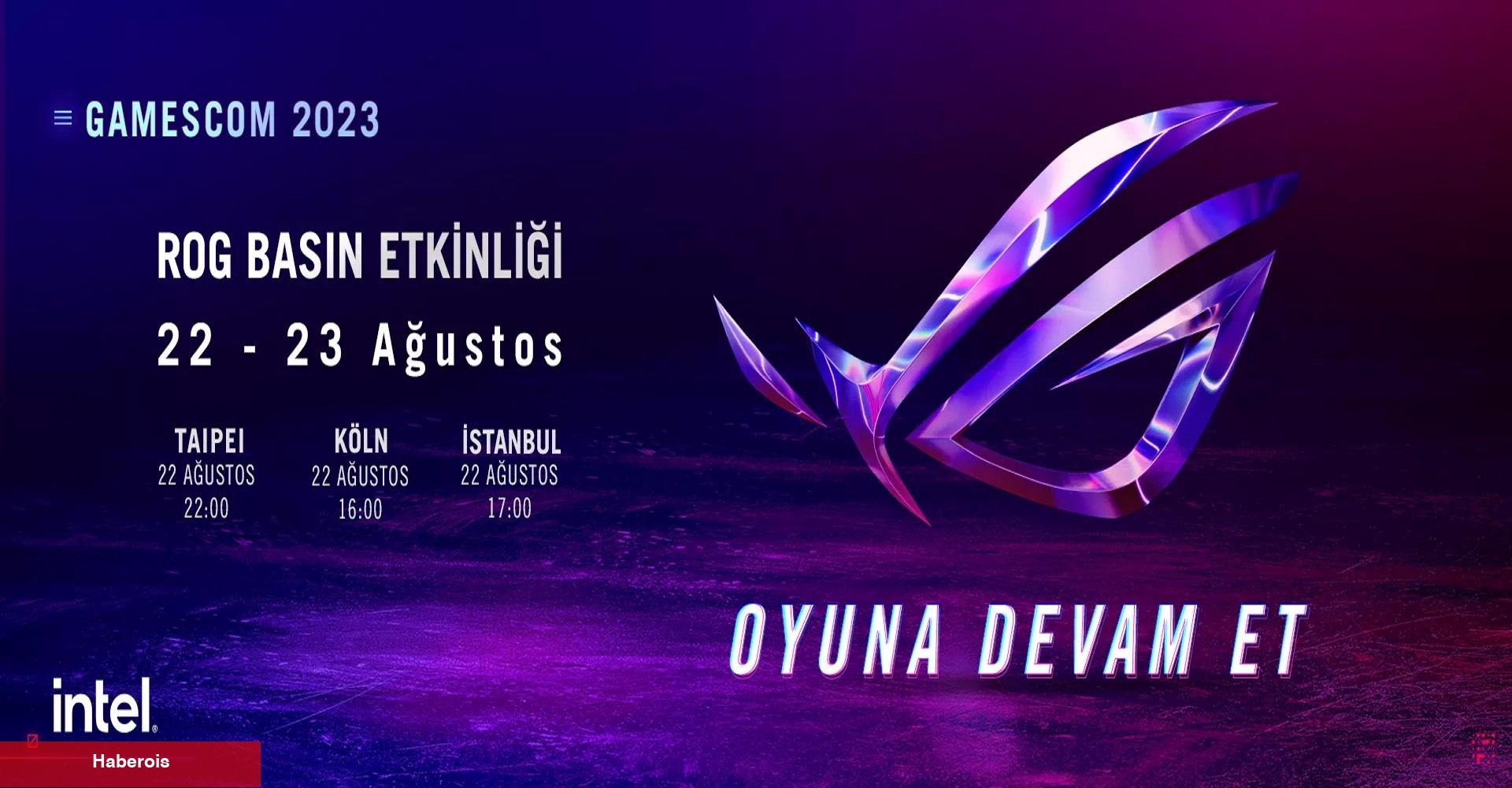 ASUS ROG, Gamescom 2023’te Düzenleyeceği Aktiflikte Yeni Eserlerini Tanıtacak