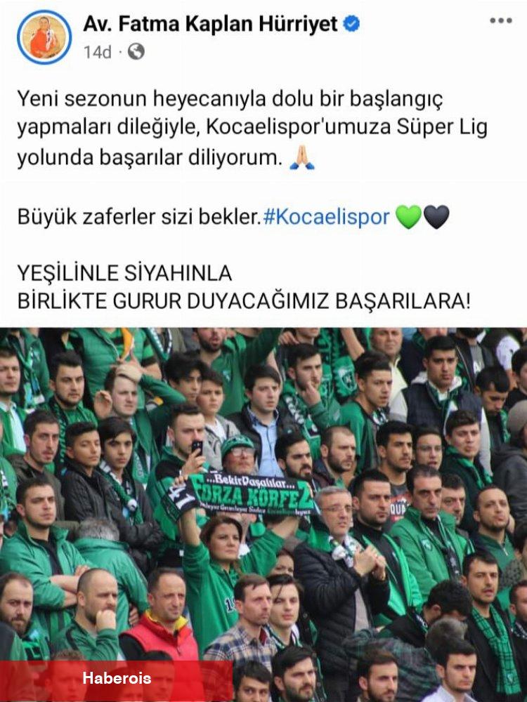 Başkan Hürriyet'ten Kocaelispor’a başarı dileği