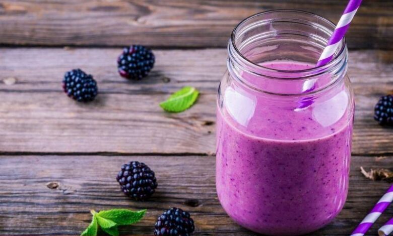 Böğürtlenli Smoothie - Haberois Böğürtlenli Smoothie