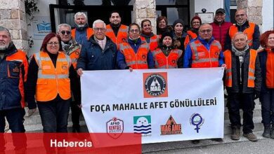 FOÇA ' nın mahalle afet gönüllüleri halkı depreme karşı hazırlıyor