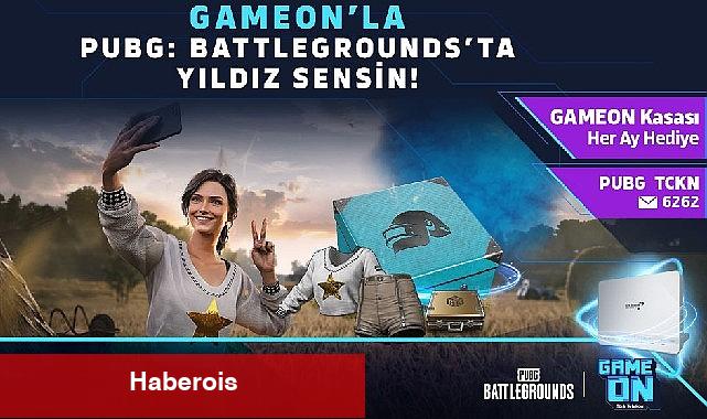 GAMEON farkıyla PUBG'de GAMEON Kasası her ay hediye