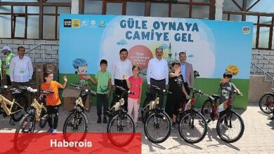 Güle Oynaya Camiye Gel Projesi'nde Bisiklet Dağıtımı Başladı