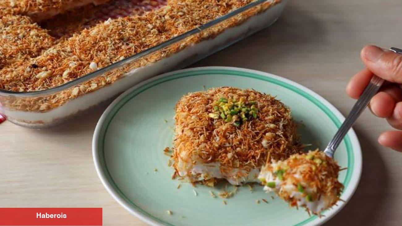 Herkesin hazır zannedeceği krokanlı tel kadayıf nasıl yapılır? Krokanlı tel kadayıf tarifi!