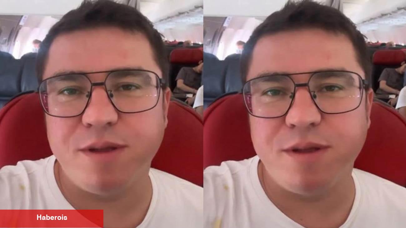 İbrahim Büyükak'ın uçakta sıkıntı anları! Neye uğradığını şaşırdı