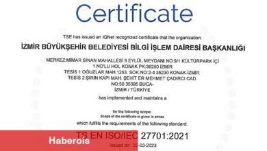 İzmir Büyükşehir Belediyesi ISO 27701 standardına sahip ilk "Büyükşehir" oldu