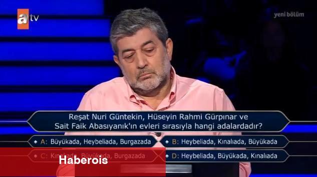 Kim Milyoner İster'de 50 bin TL'lik soru: "Reşat Nuri Güntekin, Hüseyin Rahmi Gürpınar ve.."