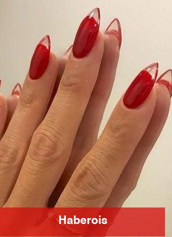 Kırmızı aşıkları için nail arka önerileri!