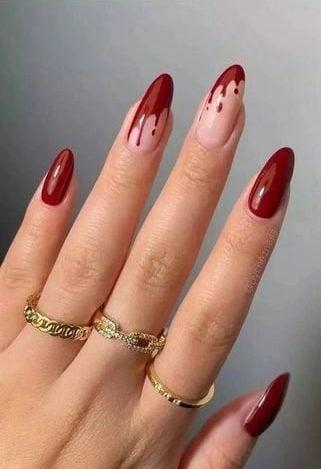 Kırmızı aşıkları için nail arka önerileri!