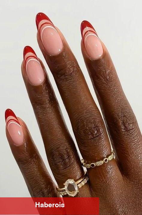 Kırmızı aşıkları için nail arka önerileri!