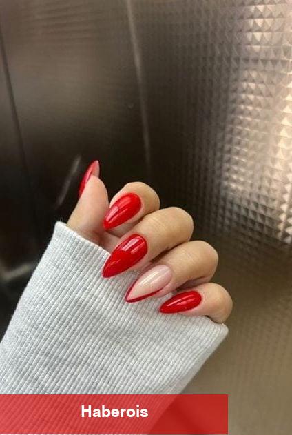 Kırmızı aşıkları için nail arka önerileri!