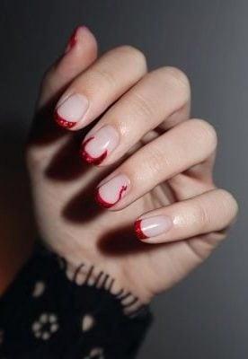 Kırmızı aşıkları için nail arka önerileri!