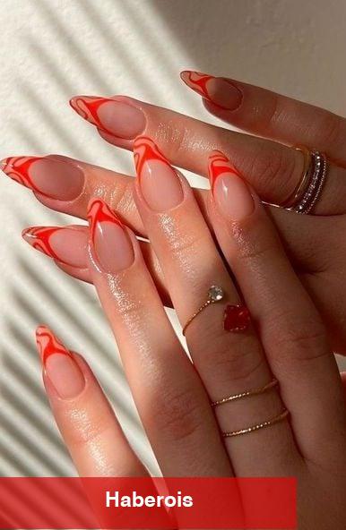 Kırmızı aşıkları için nail arka önerileri!