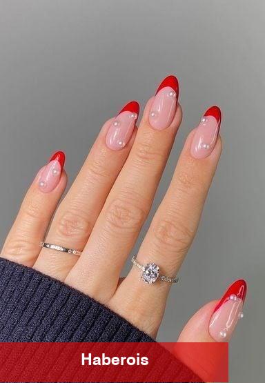 Kırmızı aşıkları için nail arka önerileri!