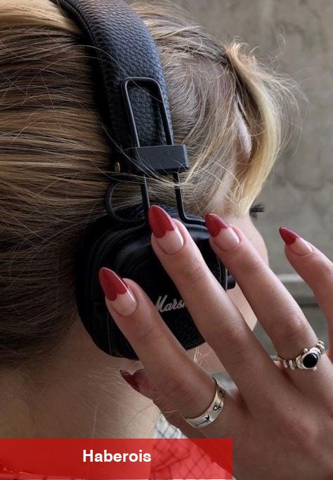 Kırmızı aşıkları için nail arka önerileri!