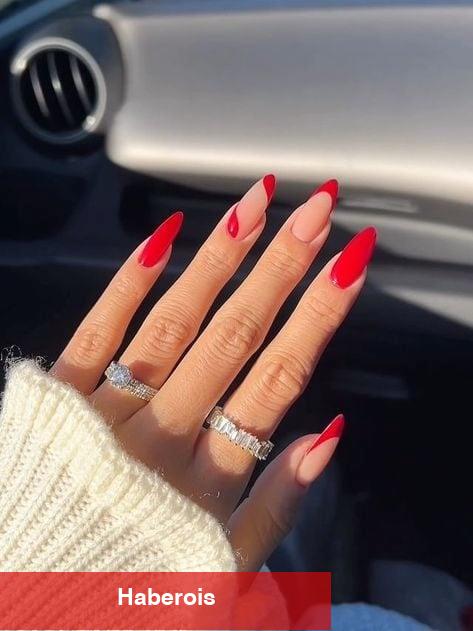 Kırmızı aşıkları için nail arka önerileri!