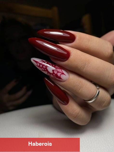 Kırmızı aşıkları için nail arka önerileri!