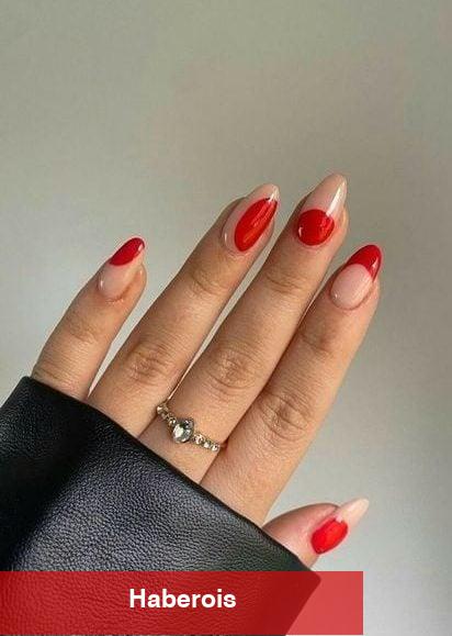 Kırmızı aşıkları için nail arka önerileri!