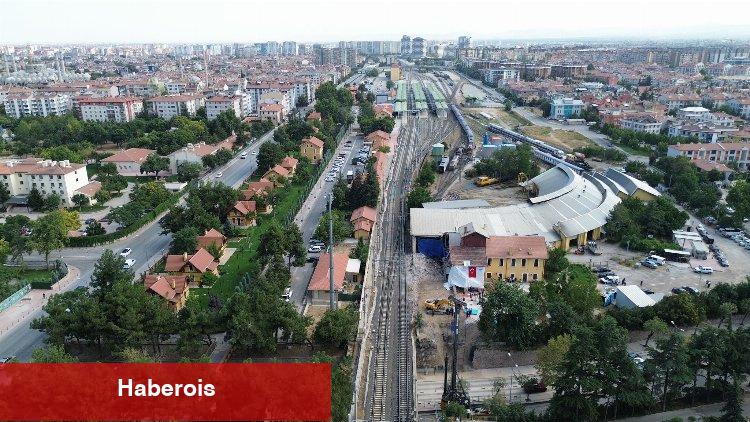 Konya'da banliyö hattına yakın mercek
