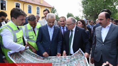 Konya'da banliyö hattına yakın mercek