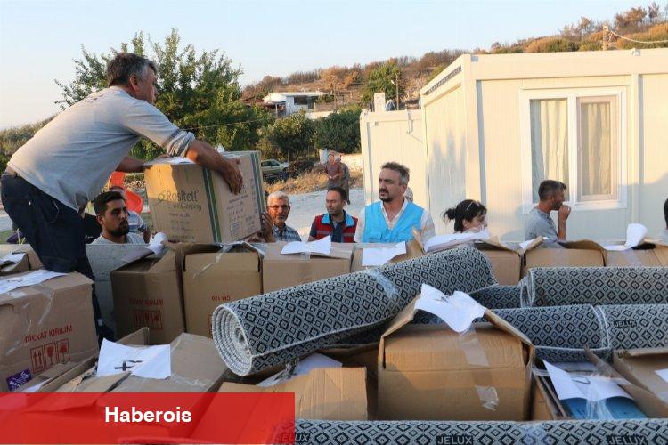 Manisa Saruhanlı'da yangının yaraları sarılıyor