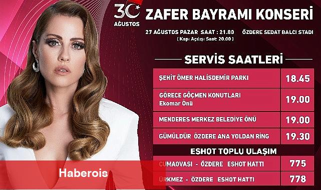 Menderes Zafer Coşkusunu Derya Uluğ İle Kutlayacak - Haberois Menderes Zafer Coşkusunu Derya Uluğ İle Kutlayacak