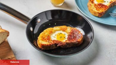 Nar üzere kızarmış yumurtalı ekmek nasıl yapılır? Tavada kızarmış yumurtalı ekmek tanımı...